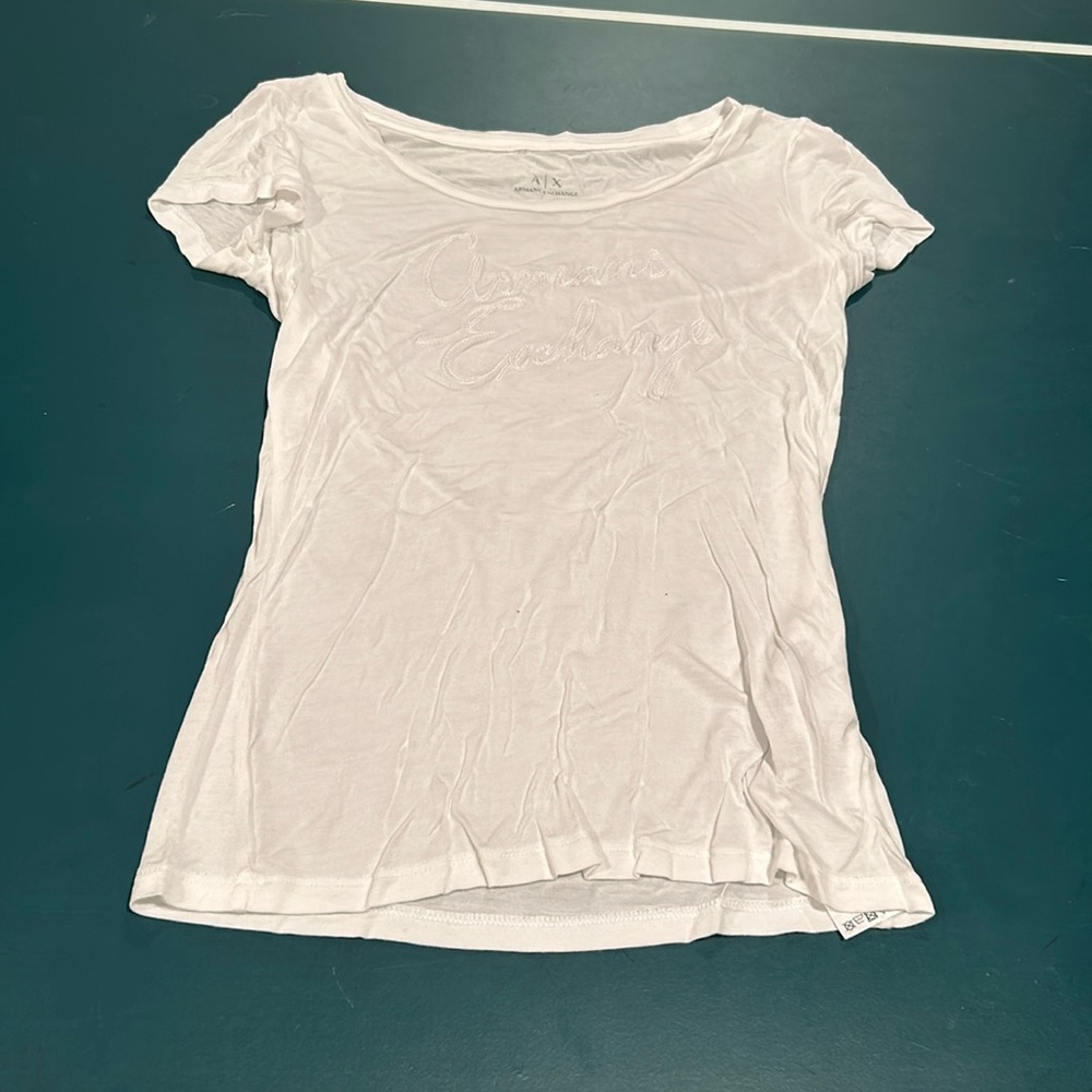 Armani Exchange White Soft T-shirt